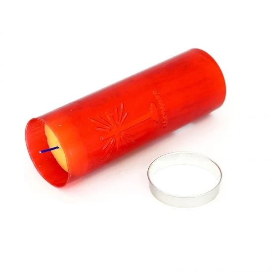 Cerone Liturgico Plastica Rossa 7x20 Cm 6 Cerone Liturgico Plastica Rossa 7x20 Cm - immagine 6