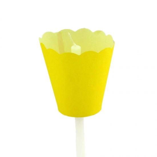 Flambeaux Giallo In Carta Confezione 100 Pz 2 Flambeaux Giallo In Carta Confezione 100 Pz - immagine 2