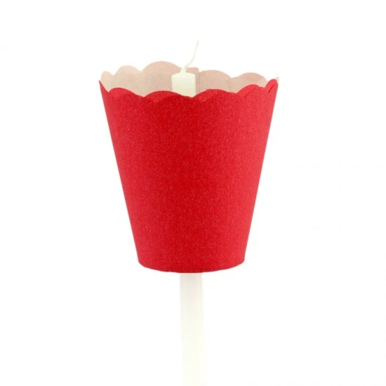 Flambeaux Rosso In Carta Confezione 100 Pz 2 Flambeaux Rosso In Carta Confezione 100 Pz - immagine 2