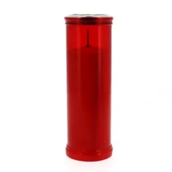 Cerone Liturgico Bianco Plastica Rossa 19 Cm Diametro 6,5 Cm