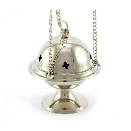 Turibolo Piccolo Argentato 9,5 Cm Diametro 7,5 Cm 3 Turibolo Piccolo Argentato 9,5 Cm Diametro 7,5 Cm - immagine 3