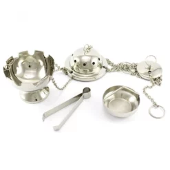 Turibolo Mondo Argentato 13 Cm Diametro 10 Cm -Vendite Consumabili 1760039 b turibolo mondo in ottone argentato misura altezza cm 13 diametro cm 10 550x550w