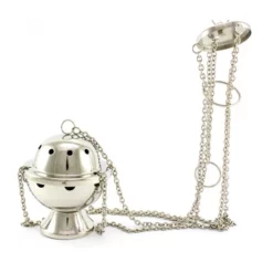 Turibolo Mondo Argentato 13 Cm Diametro 10 Cm