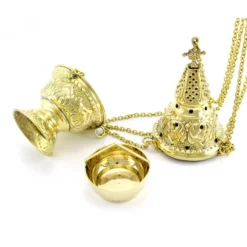 Turibolo Medio Dorato 23 Cm Diametro 11 Cm 6 Turibolo Medio Dorato 23 Cm Diametro 11 Cm -Vendite Consumabili 1760040 b turibolo medio in ottone dorato misura altezza cm 23 diametro cm 11 550x550w