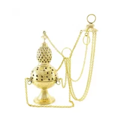 Turibolo Medio In Metallo Dorato 27 Cm