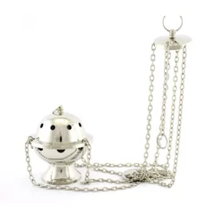 Turibolo Sfera Argentata 11 Cm Diametro 9,5 Cm