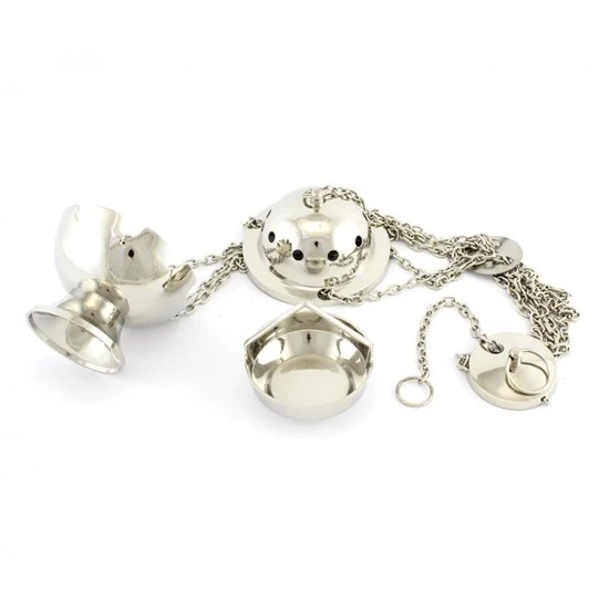 Turibolo Sfera Argentata 11 Cm Diametro 9,5 Cm 2 Turibolo Sfera Argentata 11 Cm Diametro 9,5 Cm - immagine 2