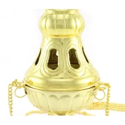 Turibolo Forato Grande Dorato 24 Cm Diametro 11 Cm -Vendite Consumabili 1760057 turibolo forato grande dorato altezza cm 24 diametro cm 11 c 550x550w