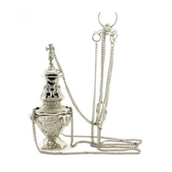 Turibolo Gotico Argentato 30 Cm Diametro 12,5 Cm