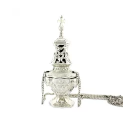 Turibolo Gotico Argentato 30 Cm Diametro 12,5 Cm -Vendite Consumabili 1760061 turibolo gotico argentato altezza cm 30 diametro cm 12 5 e 550x550w