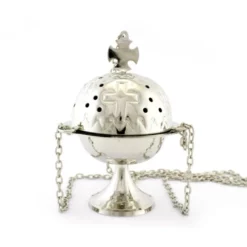 Turibolo Doppia Croce Argentato 16 Cm Diametro 11 Cm -Vendite Consumabili 1760064 turibolo doppia croce argentato altezza cm 16 diametro cm 11 a 550x550w