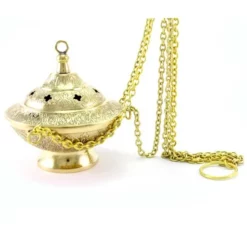 Turibolo Croci Metallo Dorato 12 Cm Diametro 10 Cm -Vendite Consumabili 1760080 turibolo croci metallo dorato 12 cm diametro 10 cmd 550x550w