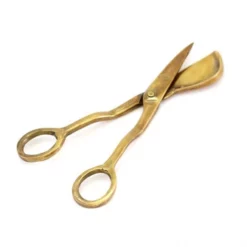 Forbici Per Candele In Metallo Dorato Anticato 15 Cm