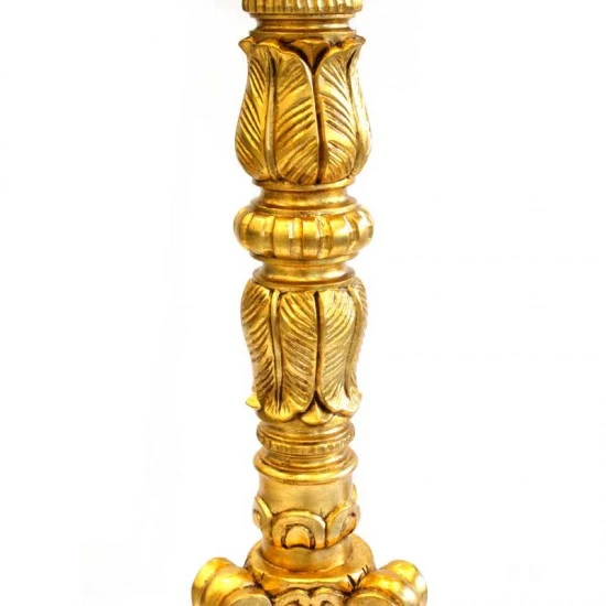 Base Portacero Pasquale In Legno Dorato 125 Cm 5 Base Portacero Pasquale In Legno Dorato 125 Cm - immagine 5