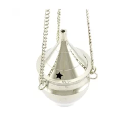 Turibolo Conico Argentato 8 Cm Diametro 5 Cm