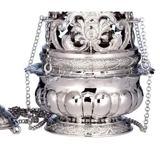 Turibolo Roma Argento 800°° 25 Cm 3 Turibolo Roma Argento 800°° 25 Cm - immagine 3