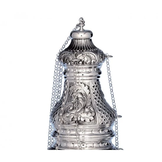 Turibolo Barocco Argento 800°° 29 Cm 2 Turibolo Barocco Argento 800°° 29 Cm - immagine 2