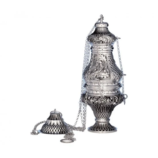 Turibolo Barocco Argento 800°° 29 Cm 1 Turibolo Barocco Argento 800°° 29 Cm
