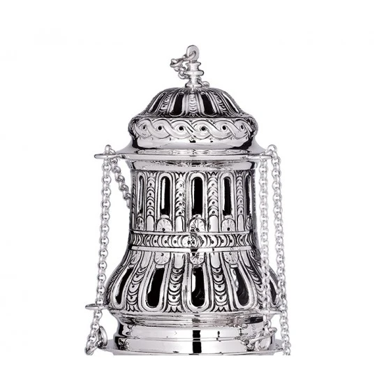 Turibolo Mantova In Argento 800°° 25 Cm 2 Turibolo Mantova In Argento 800°° 25 Cm - immagine 2