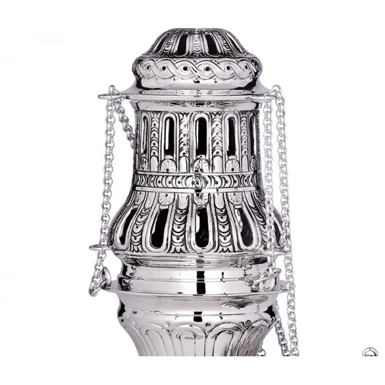 Turibolo Mantova In Argento 800°° 25 Cm 3 Turibolo Mantova In Argento 800°° 25 Cm - immagine 3