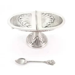 Turibolo Con Navetta Barocco Cesellato A Mano 24 Cm -Vendite Consumabili 200020 e turiblo con navetta in fusione barocca argentata altezza cm 24 550x550w