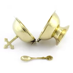 Navetta Sfera Per Incenso In Metallo Martellato 16 Cm -Vendite Consumabili 200032 navetta sfera per incenso in metallo martellato altezza cm 16 b 550x550w