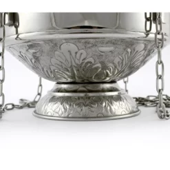 Turibolo Gigante Metallo Argentato 33 Cm 12 Turibolo Gigante Metallo Argentato 33 Cm -Vendite Consumabili 200037 turibolo gigante metallo argentato altezza cm 33 diametro cm 21d 550x550w