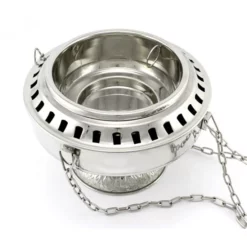 Turibolo Gigante Metallo Argentato 33 Cm 14 Turibolo Gigante Metallo Argentato 33 Cm -Vendite Consumabili 200037 turibolo gigante metallo argentato altezza cm 33 diametro cm 21f 550x550w