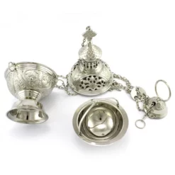 Turibolo Medio Argentato 25 Cm Diametro 14 Cm 7 Turibolo Medio Argentato 25 Cm Diametro 14 Cm -Vendite Consumabili 200038 turibolo argentato sfera forata altezza cm 25 diametro cm 14c 550x550w