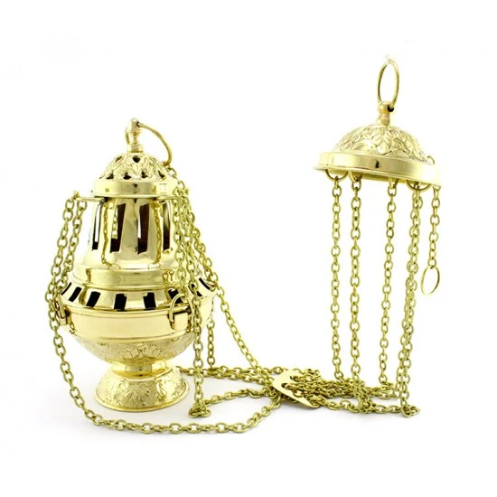 Turibolo Grande Metallo Dorato 22 Cm 1 Turibolo Grande Metallo Dorato 22 Cm