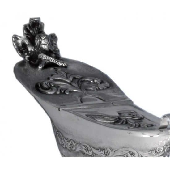 Navetta 1700 Per Turibolo Argento 800° 15 Cm 2 Navetta 1700 Per Turibolo Argento 800° 15 Cm - immagine 2