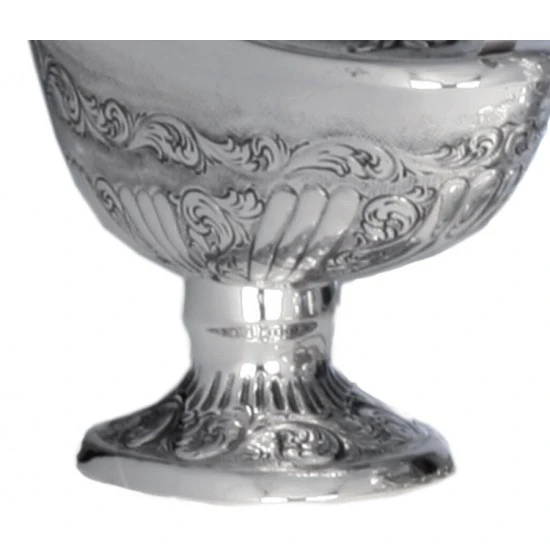 Navetta 1700 Per Turibolo Argento 800° 15 Cm 3 Navetta 1700 Per Turibolo Argento 800° 15 Cm - immagine 3