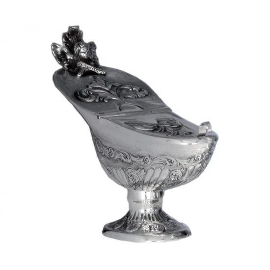 Navetta 1700 Per Turibolo Argento 800° 15 Cm 1 Navetta 1700 Per Turibolo Argento 800° 15 Cm