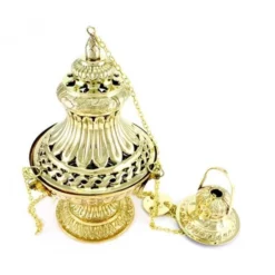 Turibolo Grande Metallo Dorato 30 Cm -Vendite Consumabili 200048 turibolo grande metallo dorato 30 cm diametro 18 cmb 550x550w