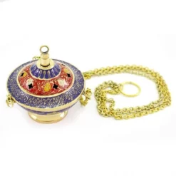 Turibolo Smaltato Metallo Dorato 11 Cm -Vendite Consumabili 200050 turibolo smaltato metallo dorato 11 cm3 550x550 1