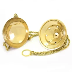 Turibolo Smaltato Metallo Dorato 11 Cm -Vendite Consumabili 200050 turibolo smaltato metallo dorato 11 cm4 550x550 1