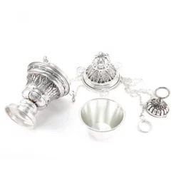 Turibolo Con Navetta Cesellato Foglie Ulivo 24 Cm -Vendite Consumabili 200052 turibolo con navetta cesellato foglie ulivo 24 cmd 550x550w