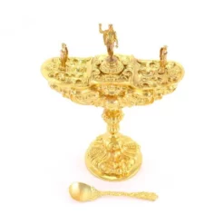 Turibolo Con Navetta In Fusione Dorata Stile Barocco 30 Cm 17 Turibolo Con Navetta In Fusione Dorata Stile Barocco 30 Cm -Vendite Consumabili 200053 turibolo con navetta in fusione dorata stile barocco 30 cmh 550x550w
