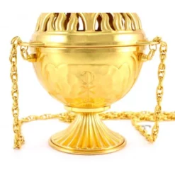 Turibolo E Navetta In Ottone Dorato 21 Cm -Vendite Consumabili 200055 turibolo e navetta in ottone dorato 21 cmb 550x550w