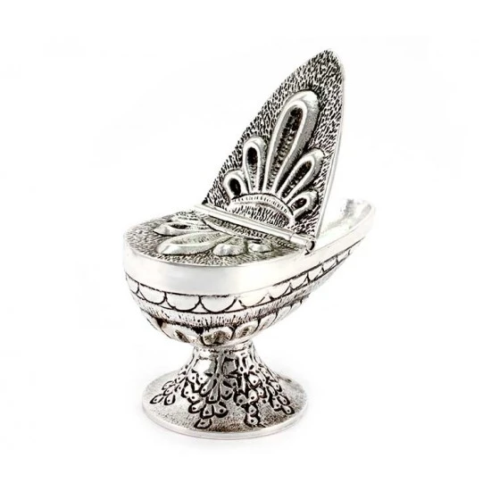 Turibolo E Navetta Cesellato Con Decoro Cerchi 28 Cm 5 Turibolo E Navetta Cesellato Con Decoro Cerchi 28 Cm - immagine 5