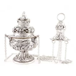 Turibolo E Navetta In Fusione Stile Barocco 26 Cm -Vendite Consumabili 200059 turibolo e navetta in fusione stile barocco 26 cme 550x550w