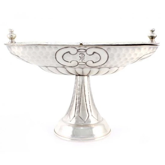 Turibolo E Navetta Cesellato Con Simboli Liturgici 24 Cm 11 Turibolo E Navetta Cesellato Con Simboli Liturgici 24 Cm - immagine 11