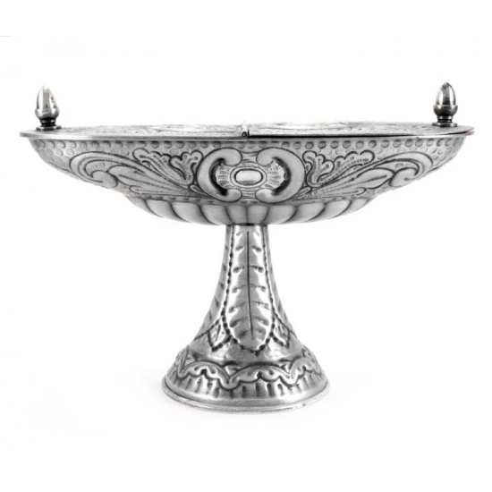 Turibolo E Navetta Cesellato Stile Barocco 30 Cm 8 Turibolo E Navetta Cesellato Stile Barocco 30 Cm - immagine 8