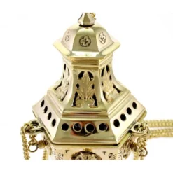 Turibolo Forma Esagonale In Fusione Metallo 27 Cm 14 Turibolo Forma Esagonale In Fusione Metallo 27 Cm -Vendite Consumabili 200063 Turibolo forma esagonale in fusione metallo 27 cmg 550x550w