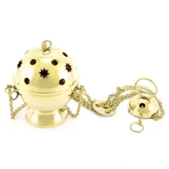 Turibolo Sfera Metallo Dorato 14 Cm Diametro 10 Cm 6 Turibolo Sfera Metallo Dorato 14 Cm Diametro 10 Cm -Vendite Consumabili 200066 turibolo sfera metallo dorato 14 cm diametro 10 cmc 550x550 1