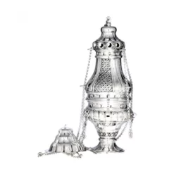 Turibolo In Argento 800°° Modello Fresoni 25 Cm