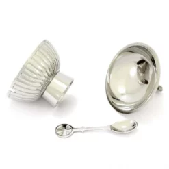 Navetta Tonda Per Incenso In Metallo Argentato 11,5 Cm -Vendite Consumabili 200071 navetta tonda per incenso in metallo argentato 11 5 cmc 550x550 1