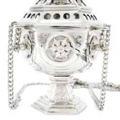 Turibolo Esagonale Metallo Nichelato 27 Cm -Vendite Consumabili 200072 turibolo esagonale metallo nichelato 27 cmc 550x550 1