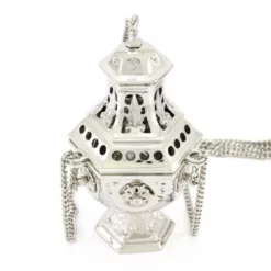 Turibolo Esagonale Metallo Nichelato 27 Cm -Vendite Consumabili 200072 turibolo esagonale metallo nichelato 27 cme 550x550 1