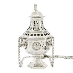 Turibolo Esagonale Metallo Nichelato 27 Cm -Vendite Consumabili 200072 turibolo esagonale metallo nichelato 27 cmf 550x550 1